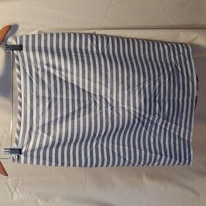CK Striped Midi Skirt SZ 6